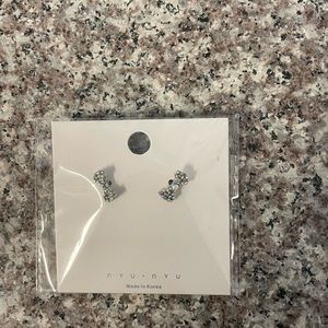N.Y.U Sterling Silver 925 Earrings (2 Pairs)
